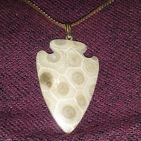hand made and polished Jewelry - Petosky pendant necklace